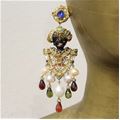 Carlo Zini  Venetian mori earrings